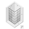 KABINA NEW SOLEO BLACK KWADRATOWA P 90x90x195 KRATKA - CZYSTE 6mm ACTIVE SHIELD