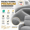 Fotel wypoczynkowy rozkładany RELAX PREMIUM jasny szary