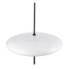 Lampa wisząca PIATTO 50 cm - biały, eliptyczny klosz