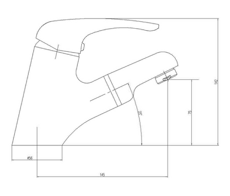 KASIOPEA bateria umywalkowa z wysuwaną wylewką, chrom