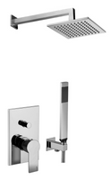 Zestaw natryskowy podtynkowy L-400mm 25x25cm SLIM
