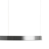 Lampa wisząca CIRCLE 80 cm - LED, ring nikiel szczotkowany