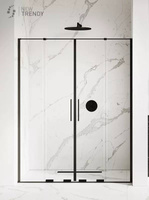 DRZWI WNĘKOWE SMART BLACK 140x200 CZYSTE 8mm ACTIVE SHIELD