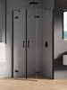 KABINA NEW AZURA BLACK ASYMETRYCZNA U 100x80x195 CZYSTE 6mm ACTIVE SHIELD