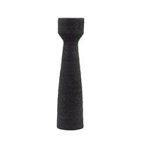 Luna Candlestick Small Black (S/2) 85x85x330mm