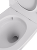 Miska WC VORTEX z deską wisząca owalna biały połysk CANEO TR2196DF