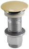 Korek umywalkowy 5/4'', klik-klak, betonowy grzybek, 10-80mm, żółty półpołysk