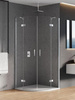 KABINA NEW MERANA PÓŁOKRĄGŁA  90x90x195 CZYSTE 6mm ACTIVE SHIELD