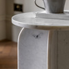 Amalfi Side Table White 400x400x500mm