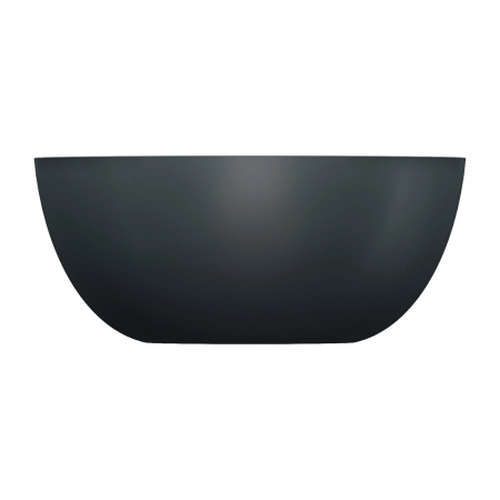 SHELL M+ umywalka nablatowa, Ø35 cm, black lava mat