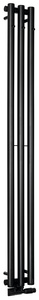 PILON grzejnik łazienkowy 196x1800mm, 3 wieszaki, czarny mat