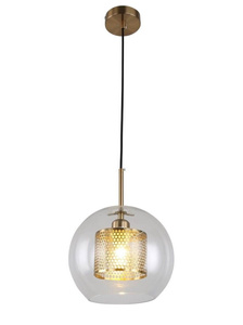NOWOCZESNA LAMPA WISZĄCA MOSIĘŻNA PONTINA
