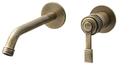 VERSI bateria umywalkowa podtynkowa, brąz