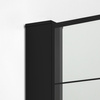 KABINA NEW MODUS BLACK WALK-IN U 150x100x200 KRATKA - CZYSTE 8mm ACTIVE SHIELD