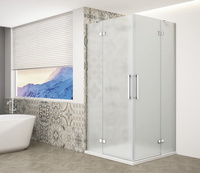 TRINITY CHROME kabina prysznicowa 1000x900mm, wejście z rogu, szkło matowe