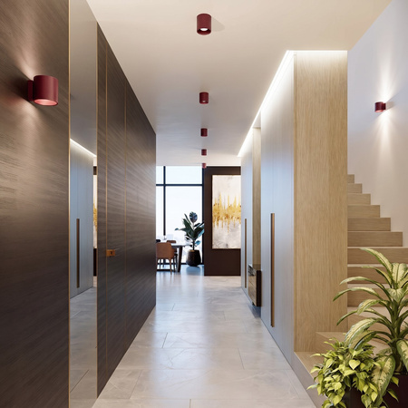 Plafon ORBIS 1 burgund