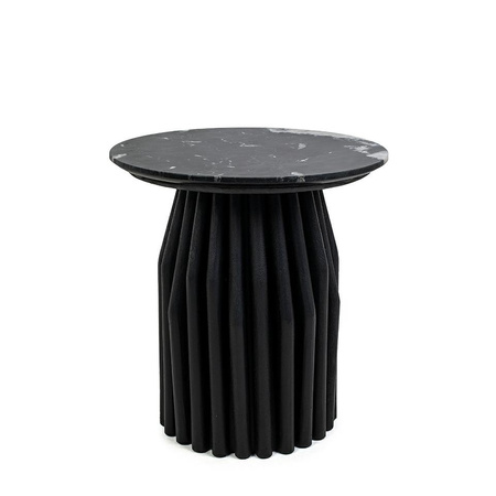 MaMaison stolik LEVANTE 50 czarny marmur  / drewno