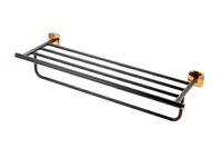 MERIDA półka na ręczniki,reling, rose gold/black