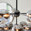 Oscar 11 Pendant Light Black Chrome