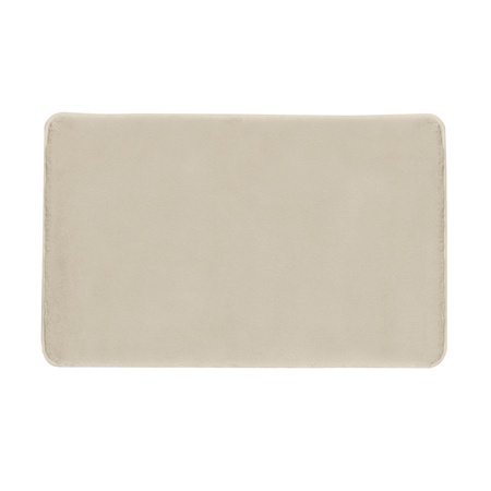 FUZZY dywanik łazienkowy, 60x100cm, 100% polyester, antypoślizgowy, tortora