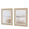 Obraz w ramie „Silent Sands” – beżowy, 55 × 3 × 65 cm, zestaw 2 szt.