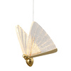 Lampa wisząca BEE LAMP 5, 45 cm- LED, złota, w kształcie motyla