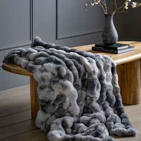 Marshmallow Rabbit Faux Fur Throw 1300x1700mm