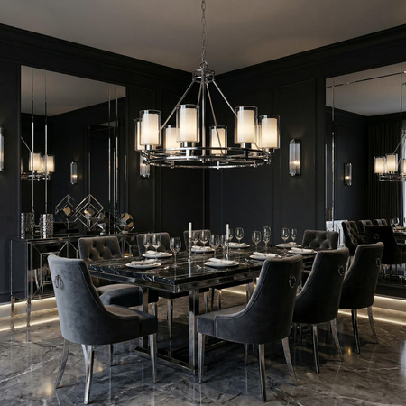 NOWOCZESNA LAMPA WISZĄCA CHROMOWANA MARIETTA W8