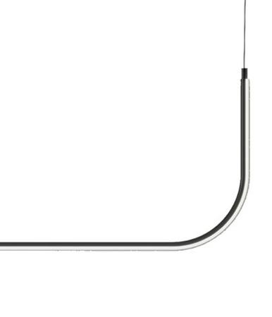 Lampa wisząca MINIMA-1 LED czarna 80 cm
