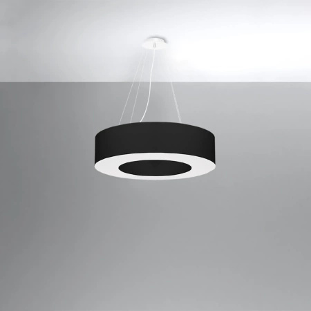 Żyrandol SATURNO 70 czarny