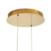 Lampa wisząca CIRCLE 2 80+80 cm - LED, ringi złoty połysk na 1 podsufitce