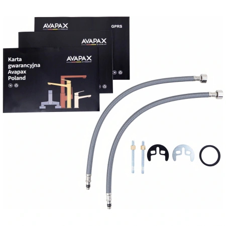 Bateria umywalkowa stojąca, chrom