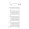 ORBIT-E grzejnik elektryczny, obły, 600x1320 mm, 600 W, biały