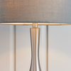 Piccadilly Table Lamp Nickel & Dark Grey