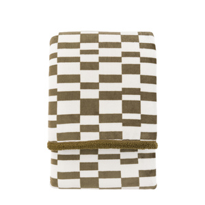 Lohko Sherpa Throw Olive  1520x1770mm