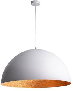SFERA 90 biały/miedź lampa wisząca