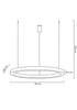 MOOSEE lampa wisząca RING 100 srebrna