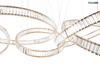 MOOSEE lampa wisząca LIBERTY LINE 8 złota