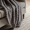 Modern Geo Flannel Throw Grey 1500x2000mm