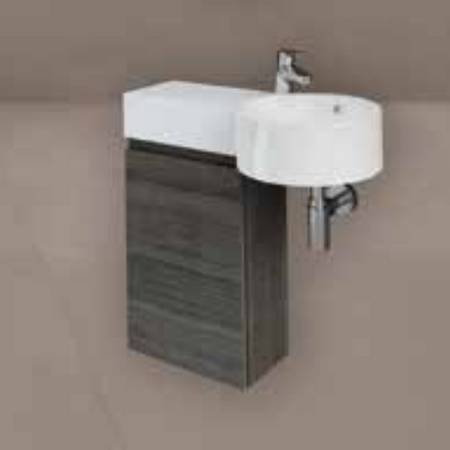 Zestaw PETIT Umywalka okrąg blatL, szafka JOY MOK