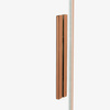 NZ4 Drzwi wnękowe SMART COPPER BRUSHED 2D U 160x200 szkło czyste 8mm Active Shield 2.0