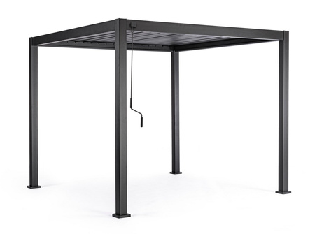 Pergola ogrodowa BIZZOTTO OCEAN 3X3 – antracytowy