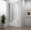 DEEP drzwi prysznicowe składane 1000x1650mm, szkło czyste