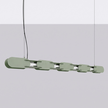 Lampa wisząca CHAIN 158 zielona oliwka LED 3000K