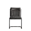 Krzesło skórzane Capri Antique Ebony 520 x 660 x 880 mm