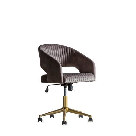 Obrotowe krzesło Murray Grey Velvet