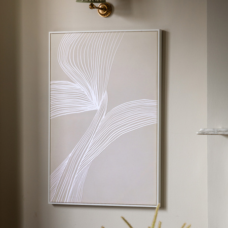 Obraz w ramie „Entwined” – naturalny, 70 × 3 × 100 cm