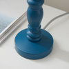 Bibury Table Lamp Base Satin Marlin Blue Paint