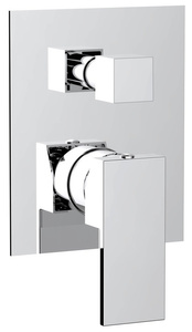 CUBEMIX bateria prysznicowa podtynkowa, 2 wyjścia, chrom