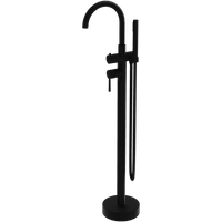 Bateria wannowa wolnostojąca okrągła Orion Matt Black